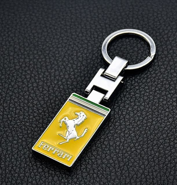 Mini-Tiger Schlüsselanhänger Aus Metall – Gelb, Mit Spaltring, Niedliches Tier-Design