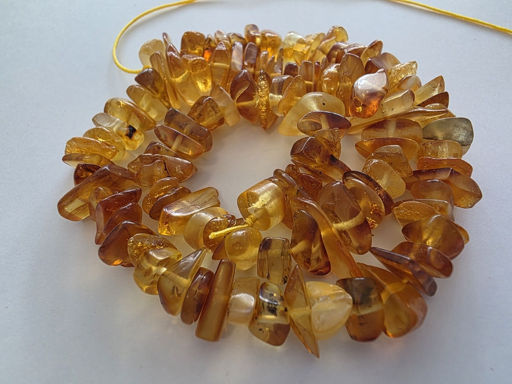 Mineralien & Heilsteine: Bernstein baltisch Amber  ca.5-10mm. Stranglänge ca. 35cm. – Neu und originalverpackt aus Menziken von Mirager 2