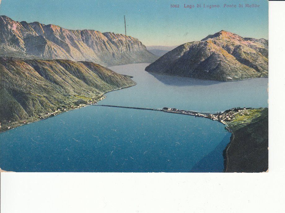 Cartoline postali: Ponte di Melide 1920 – Usato da Bürglen TG venduto da StampGraf