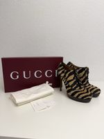 Gucci Zebra Print Heeled Booties, Size 39 - Unique Style!