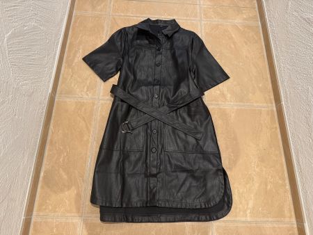 neues stylisches Kunst Leder Kleid, M-L