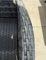 Gartengarnitur aus Polyrattan mit 6 Stühlen und Regal
