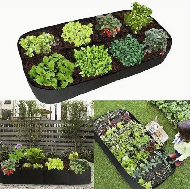 Box contenitori: Große Garten Pflanzenbeet mit 4x Pflanztaschen – Nuovo e nell'imballaggio originale da Amriswil venduto da Ravinvida 1