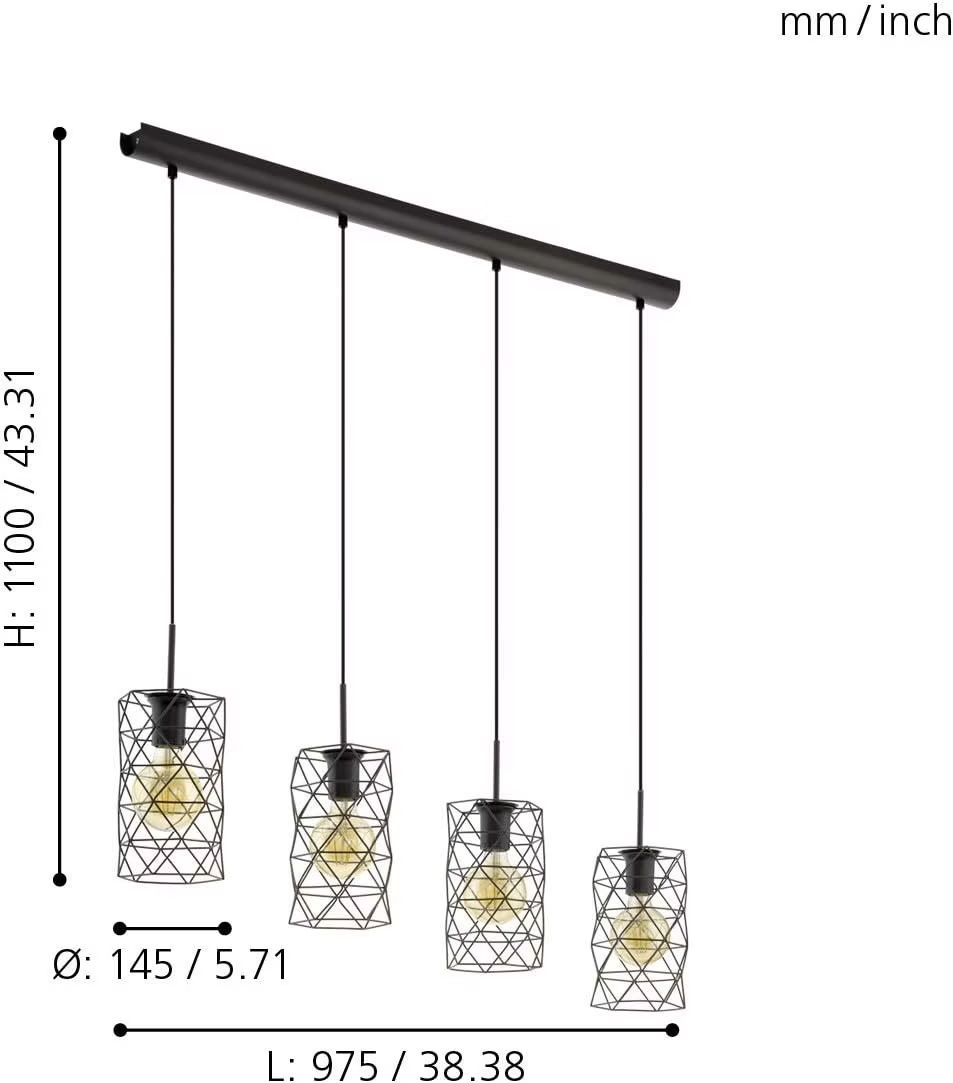Eglo Kronleuchter & Deckenlampen: Hängeleuchte / Pendellampe / Leuchte / Leuchtmittel LED – Gebraucht aus Brunnen von hoe_b99b 3
