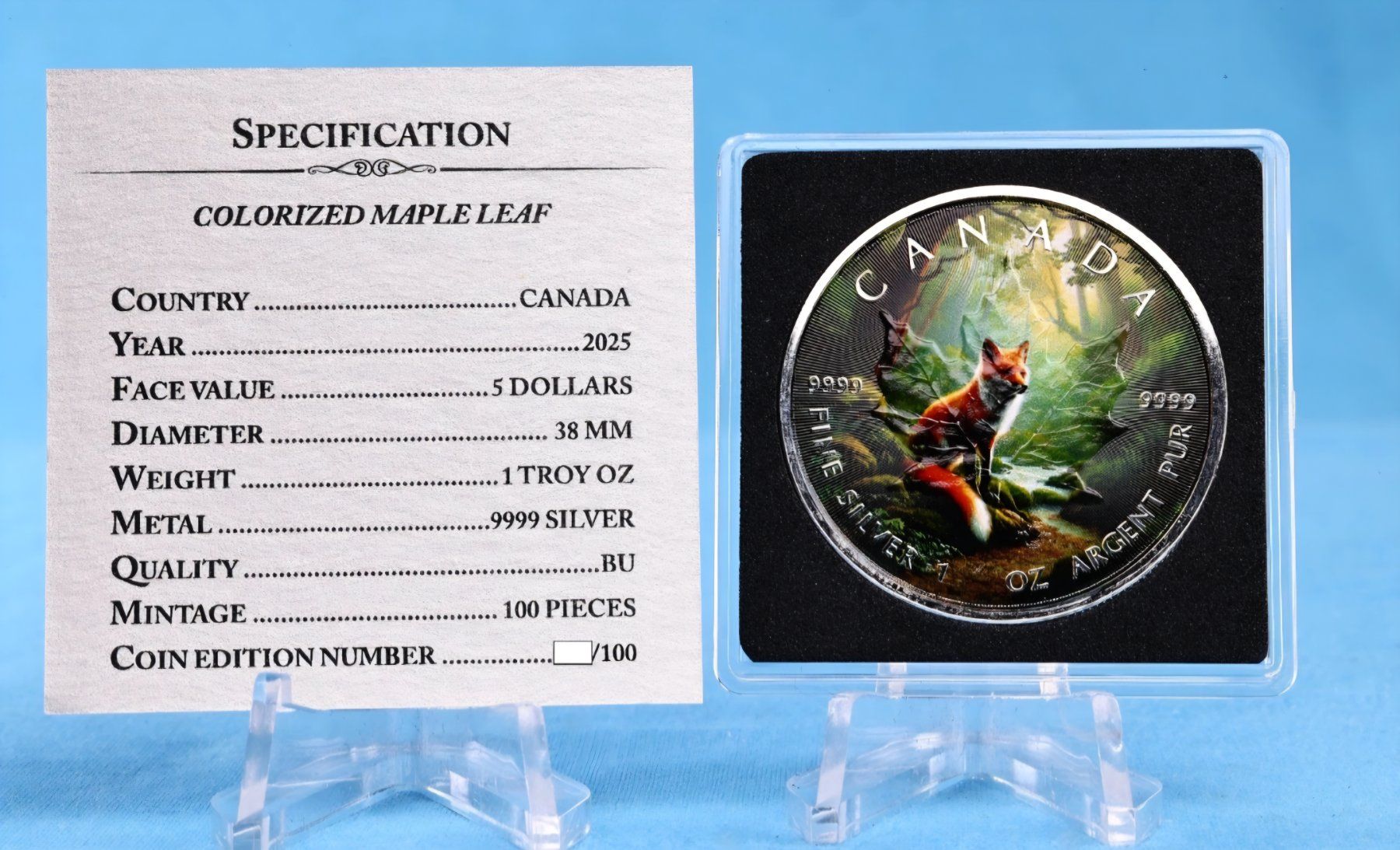 Alle Münzen: 1 OZ Silber Maple Leaf 2025 / Auflage: 100Stk. – Neu und originalverpackt aus Weinfelden von shopping-island 2