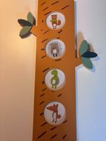 Décoration murale enfant en bois – arbre et animaux – Vertba