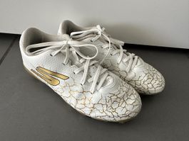 Fussballschuhe Grösse 33.5 Weiss Gold