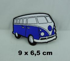 VW BUS - Bulli - Aufnäher - Aufbügler - Stickerei - 9x6,5cm