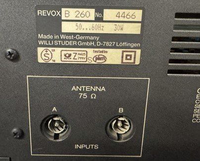 Radio: Revox B 260 FM Tuner – Usato da Suhr venduto da Audiobruno 5