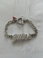 Guess Armband Silber Strass mit Logo, guter Zustand Ab 1 FR!