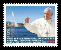 💥Besuch von Papst Franziskus in der Schweiz 2018 postfrisch