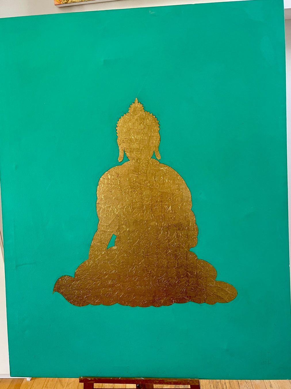 Foto & Immagini: Original Buddha auf Leinwand mit echtem Blattgold – Usato da Siblingen venduto da Woltersdorf50 2