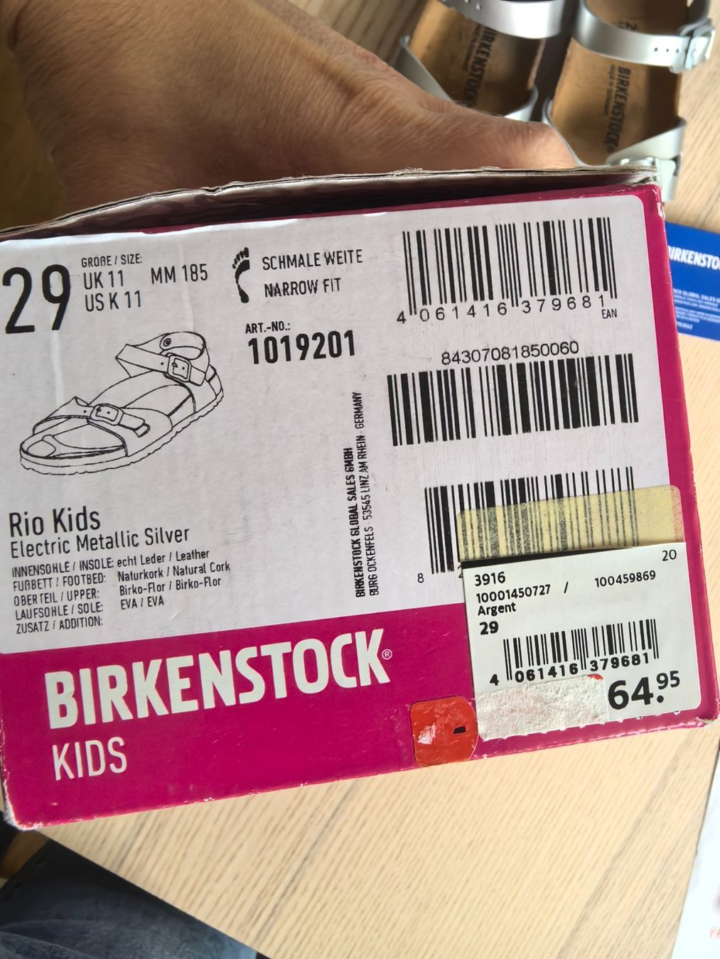 Birkenstock Schuhe für Mädchen: Birkenstock Rio Silber – Neu und originalverpackt aus Bad Ragaz von AKahlon 2