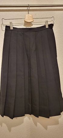Vintage Faltenrock schwarz, Gr. S