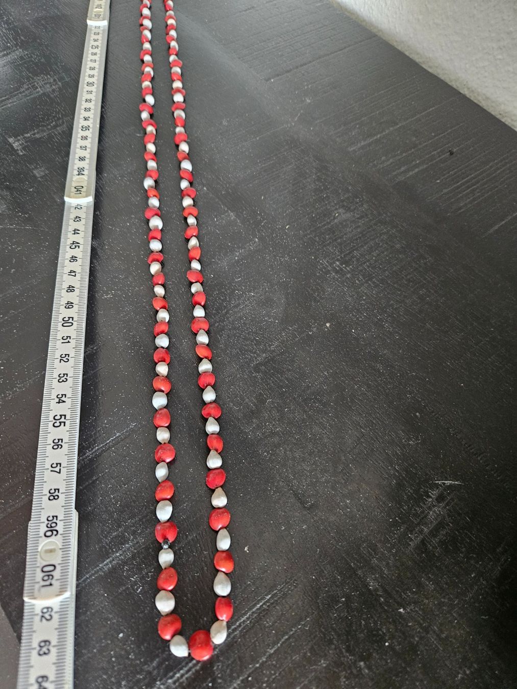 Ketten: Rote & Weisse Samen-Kette, Boho Chic Statement Kette 📿 – Neu (gemäss Beschreibung) aus Basel von Anghkorwatt 7