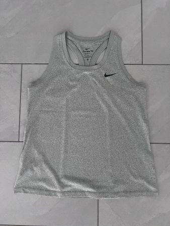 NIKE PERFORMANCE TANK - TOP GRAU GR.M