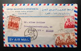 Ägypten Flugbrief nach Zürich