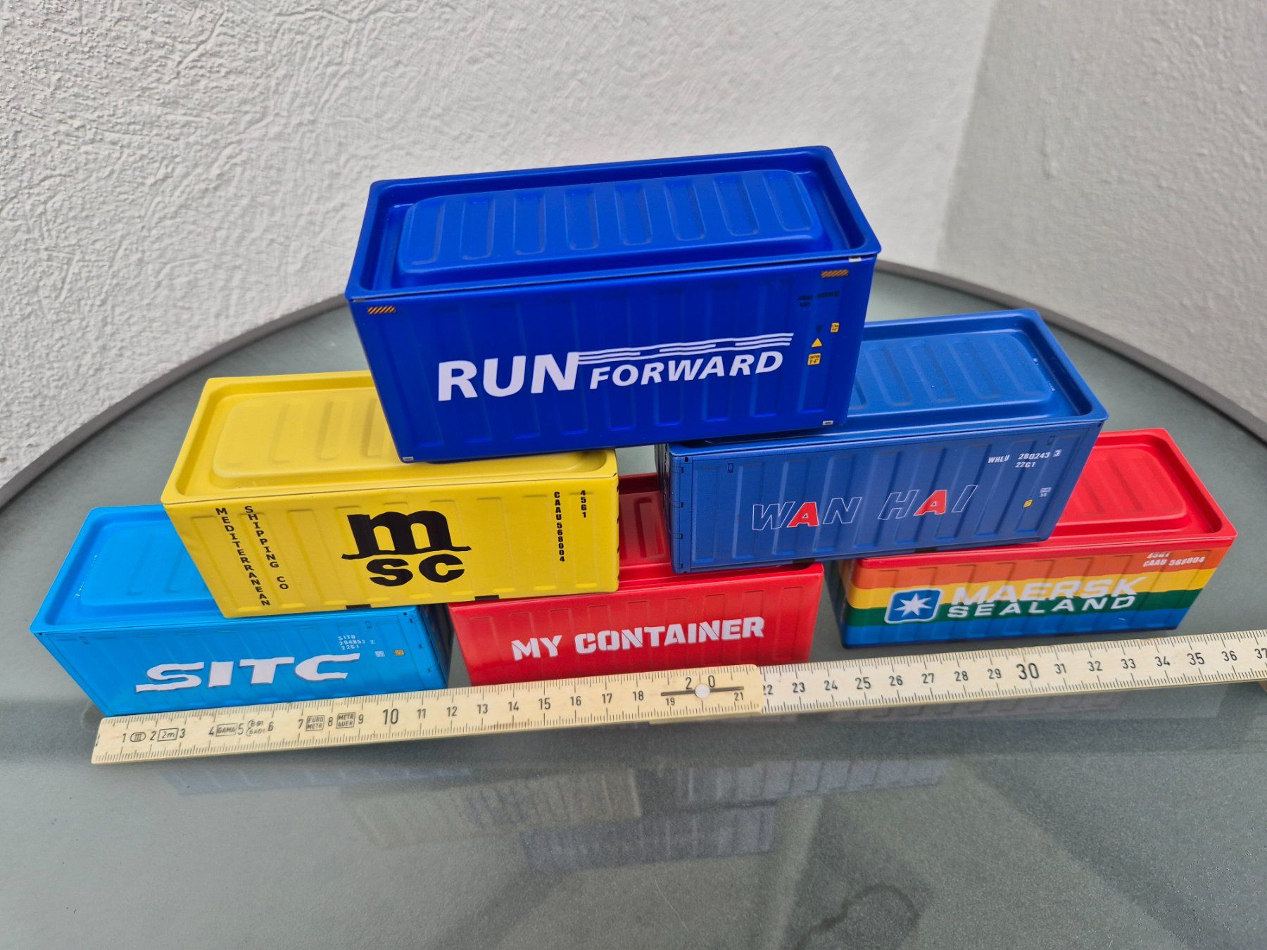 Kit di modellismo & Modellini statici: Container; Schiffcontainer Modellbau. – Usato da Oberbuchsiten venduto da laffite54 1
