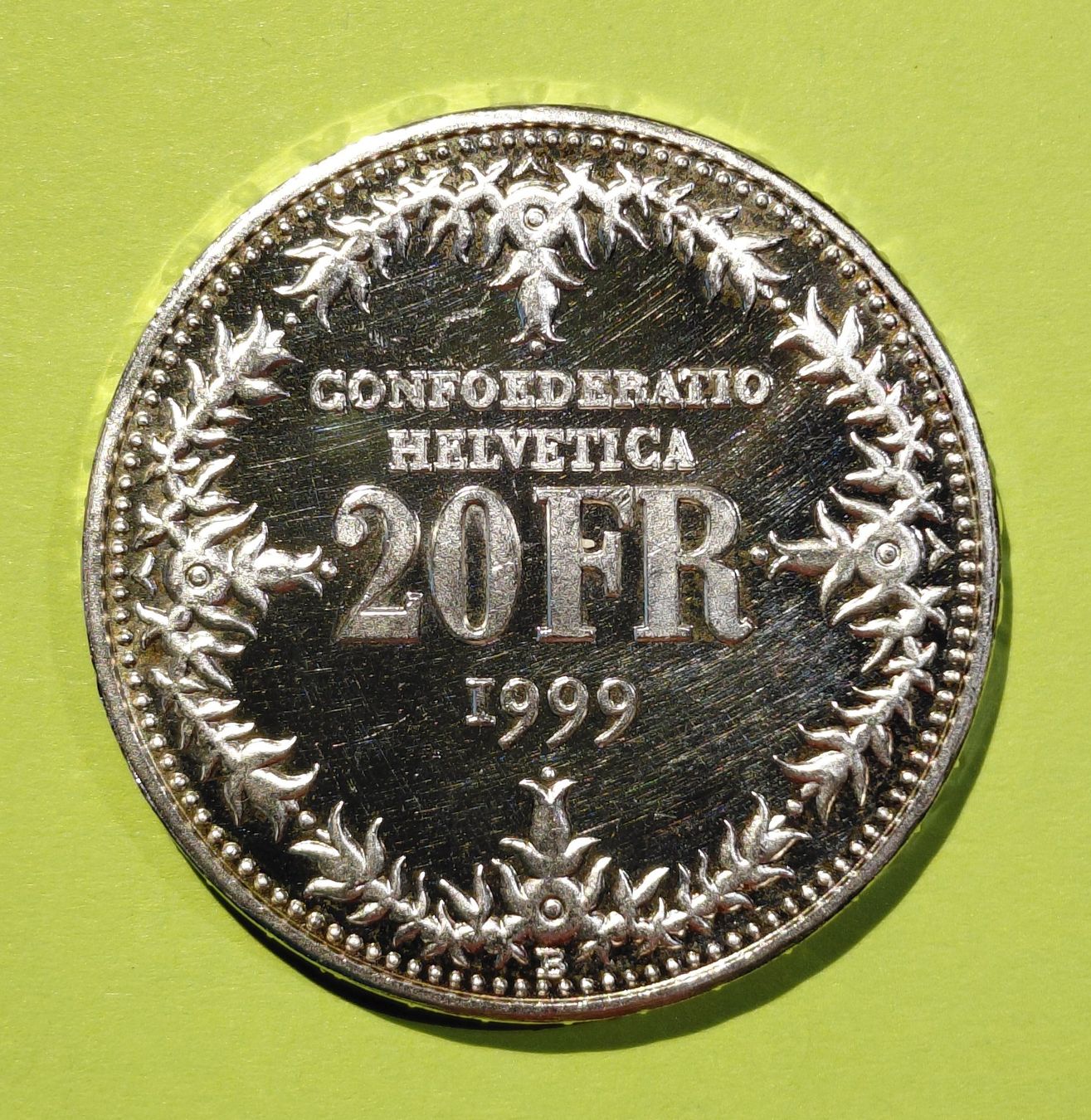 Tutti le monete: 20-Franken Sondermünze 1999 – Nuovo (secondo la descrizione) da Lütisburg venduto da Huboe