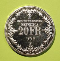 20-Franken Sondermünze 1999