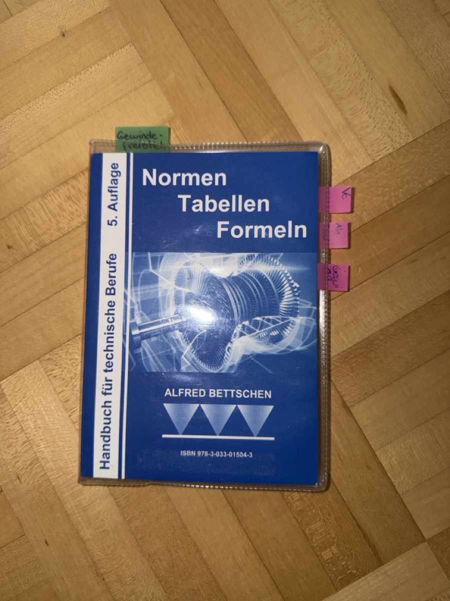Bücher: Normen Tabellen Formeln, Alfred Bettschen, Top Zustand – Gebraucht aus Steckborn von riccardo.bommer