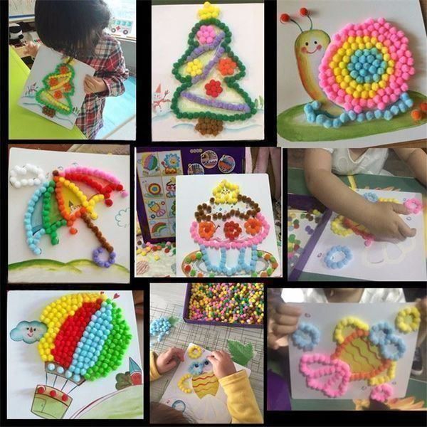 Kit bricolage: 100 BUNTE POMPON - 10mm – Nuovo e nell'imballaggio originale da Kriens venduto da swissgadget 2