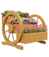 + Hochbeet aus Holz, Blumenkasten mit 3 Etagen, Gemüsebeet
