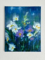 Trübe Augen - Abstrakt Blumen, Gemälde