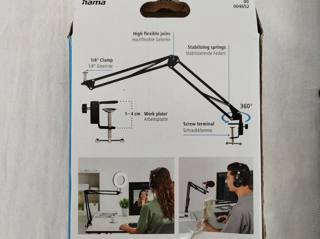 Hama Supporti a parete: HAMA Gelenkarm 700 1/4" Anschluss – Nuovo (secondo la descrizione) da Schübelbach venduto da Restwert_Schubelbach 5