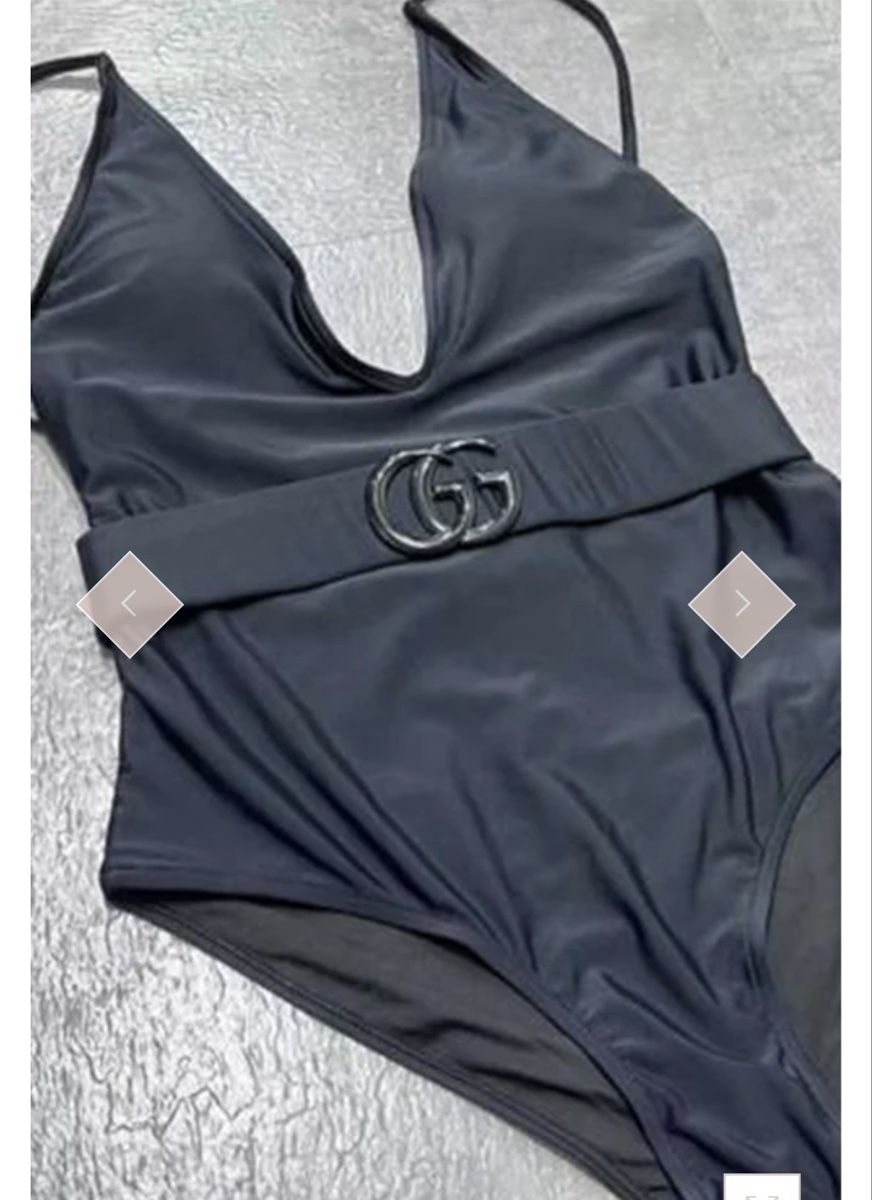Gucci Costumi da bagno & Bikini: Schwarzer Badeanzug mit Gürtel, L neu – Nuovo (secondo la descrizione) da Hinterkappelen venduto da AlexBaumann80 2
