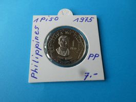 Philippinen 1975,  1 Piso  Jose Rizal   Polierte Platte