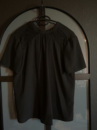 Damen Bluse, Kurzarm, Grösse 36