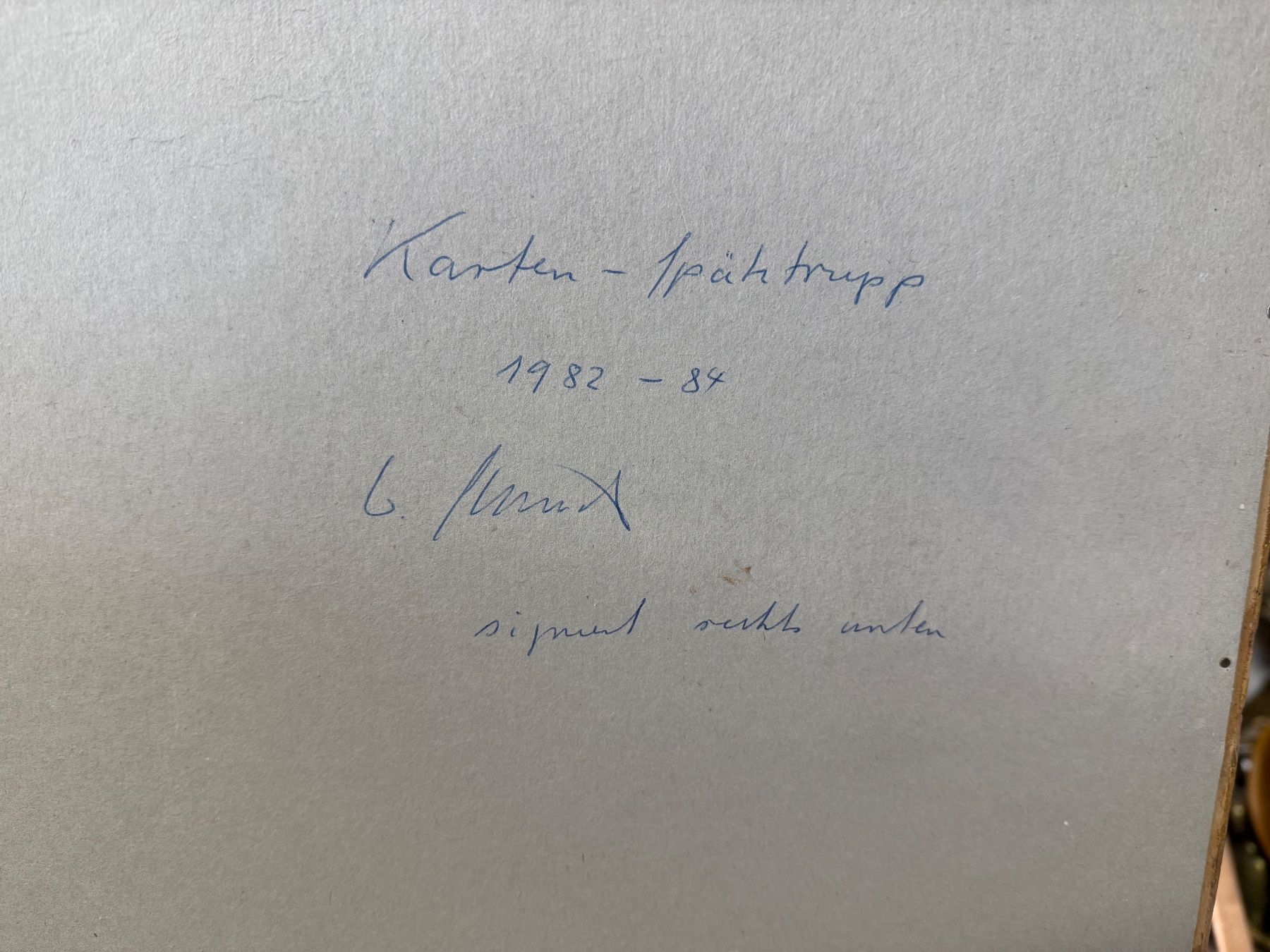 Tableaux: Karten Spähtrupp Aquarell signiert – D'occasion à Bern par Jwpm66 6