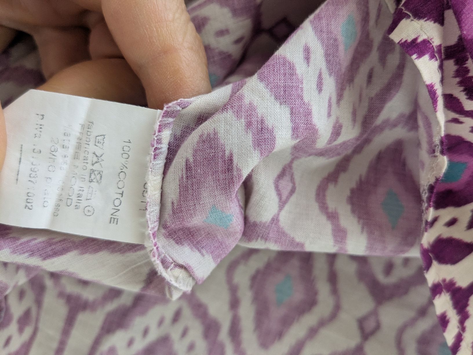 Blusen: Bluse mit Print Grösse 44-46, Baumwolle, Top – Gebraucht aus Rorschach von olg_5qq2 3
