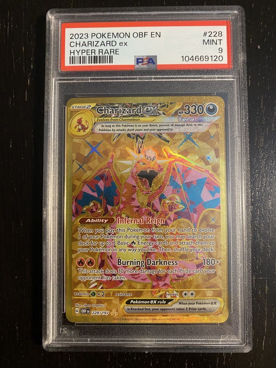 Pokémon Carte collezionabili: PSA9 Charizard ex #228 HR - S&V Obsidian Flames 2023 – Nuovo (secondo la descrizione) da Unterentfelden venduto da KoolAid-WhiTe
