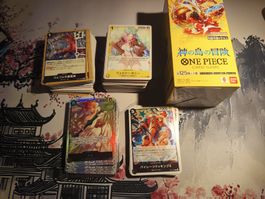 One Piece OP15 JP 300+ Karten, SEC, SR & viele RR Sammlung