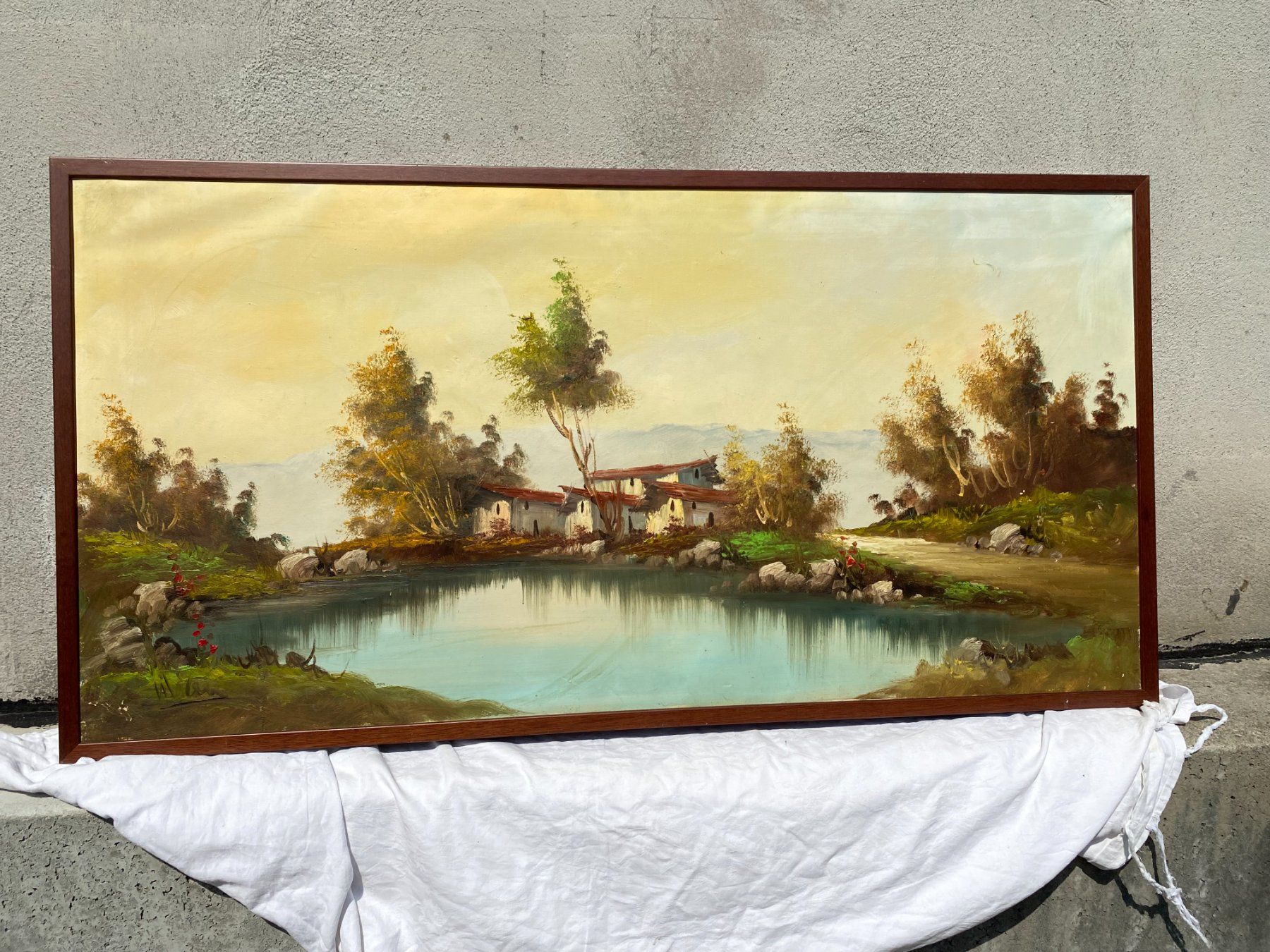 Dipinti: Malerei in Tempera gemalt 123x64cm – Usato da Vacallo venduto da cri_229f