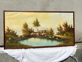 Malerei in Tempera gemalt 123x64cm