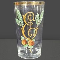🍷 Winterzauber im Glas – Vintage mit Goldrand ✨
