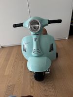 Kinder Elektro Roller Vespa türkis mit Gebrauchsspuren