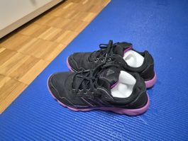 Adidas Damenschuhe, Grösse 39 1/3, Schwarz-Lila, Top!