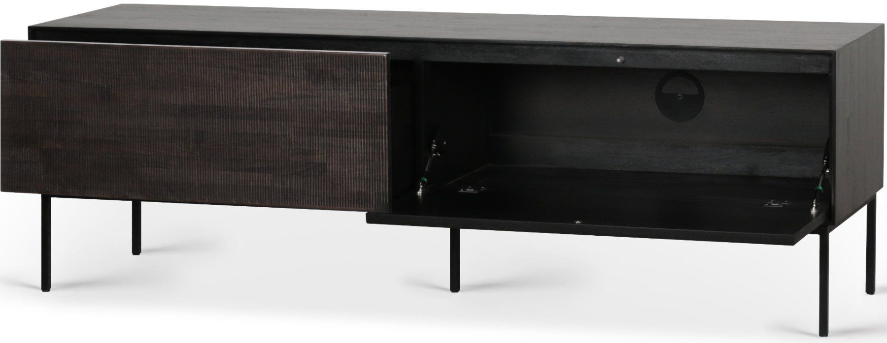 Ethnicraft Meubles TV: Ethnicraft Teakholz TV Möbel 162cm "Grooves" – D'occasion à Zürich par Keandro 1