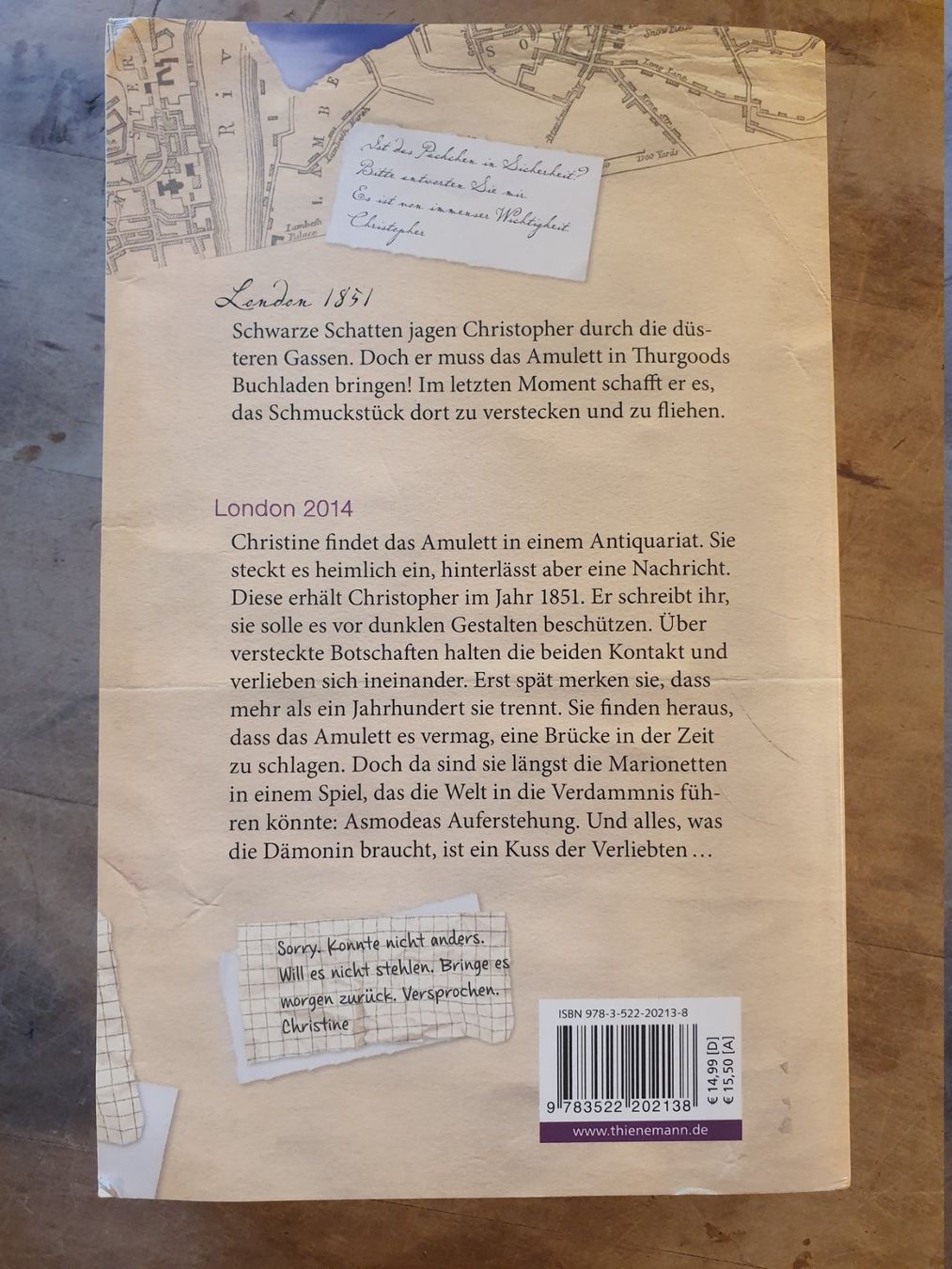 Libri: Das Amulett der Ewigkeit Björn Springorum Thienemann – Usato da Zürich venduto da loosebone 2