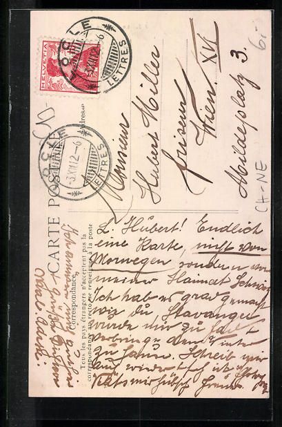 Cartoline postali: Le Col des Roches, Häuser am Tunnel-Ein – Usato da Berlin venduto da bartko-reher 1
