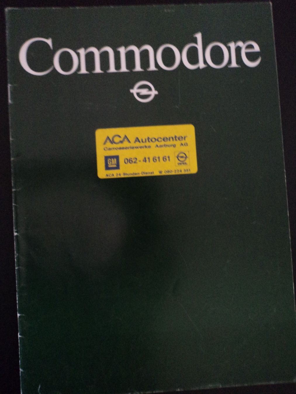 Opel Documenti: Prospekt Opel Commodore C 1981 – Usato da Schwarzenburg venduto da modelCARama 2