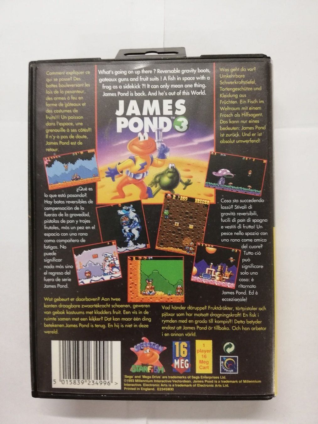 Sega Giochi: James Pond 3 / Sega Mega Drive / MD – Usato da St. Gallen venduto da zorro_dc 1