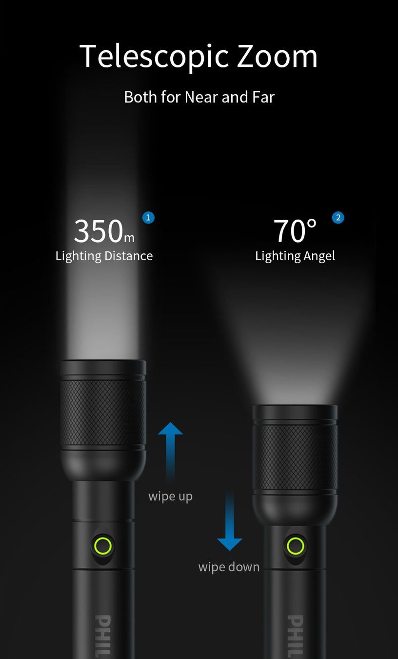 Philips Lampade: Philips SFL6168 Zoom Taschenlampe – Nuovo e nell'imballaggio originale da Arbon venduto da Helmuth 8