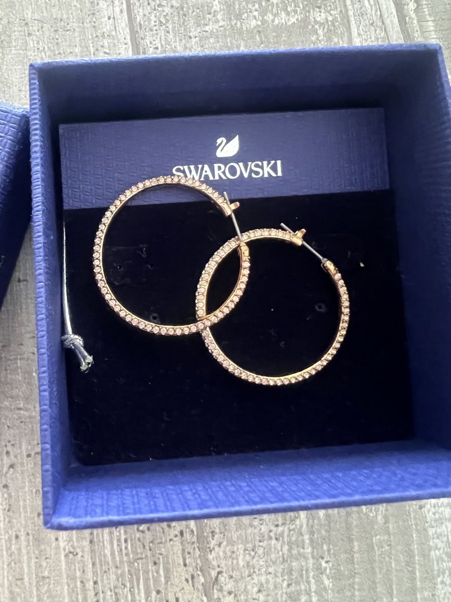 Boucles d'oreille: Swarovski creolen – D'occasion à Root par Fashionhomeandmore 4