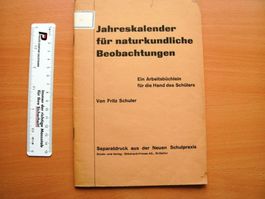 Jahreskalender für naturk. Beobachtungen