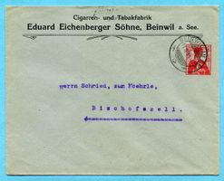 Ganzsache Beinwil an See 199 - Abs: Eduard Eichenberger